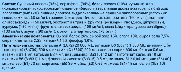 состав сухого беззернового холистика Brit care GF Adult для взрослых собак весом от 1 до 25 кг.